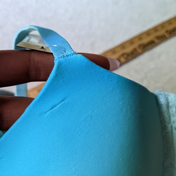 Nwt no boundaries lace frame tshirt blue bra - Picture 16 of 16